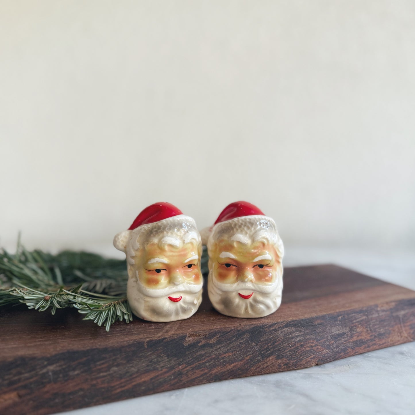 Antique Santa Salt and Pepper Shakers