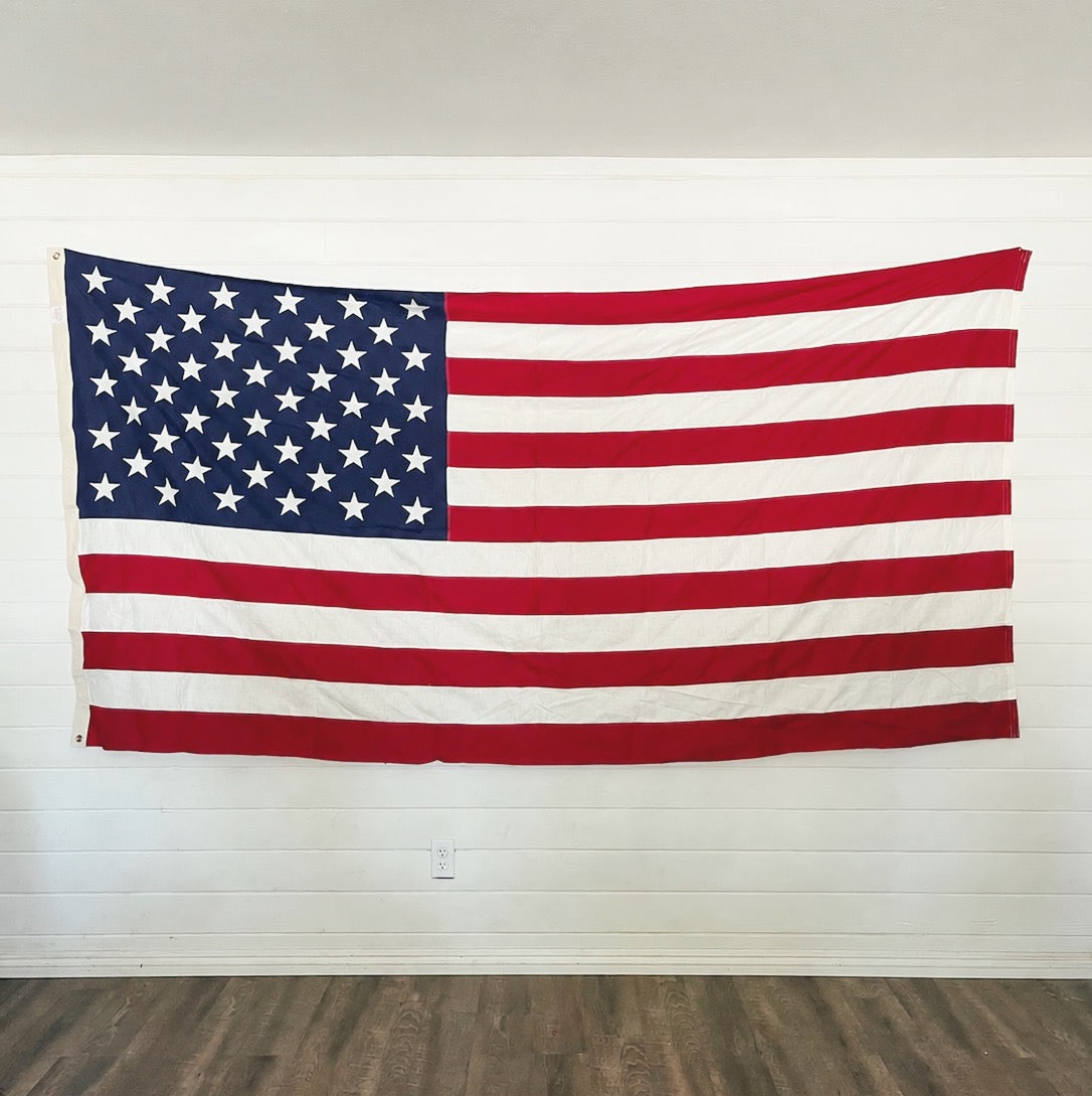 Large All Sewn 100% Cotton Bunting American Flag