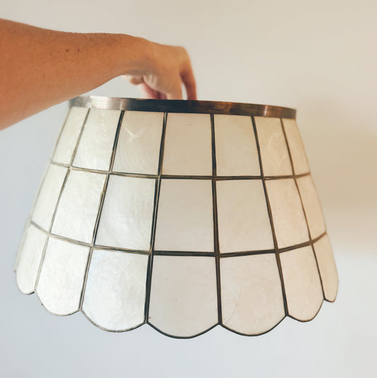 Vintage Capiz Lampshade