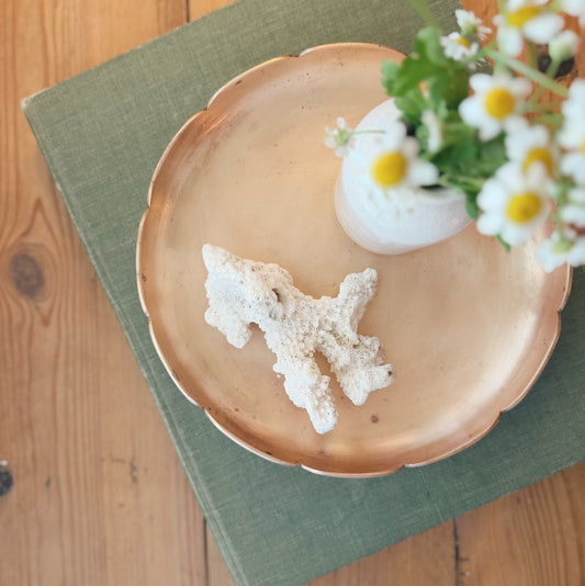 Scalloped Copper Tray