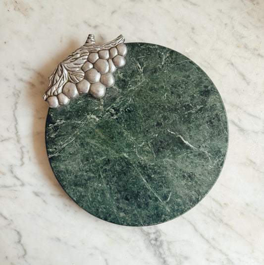 Vintage Small Green Marble Cheeseboard