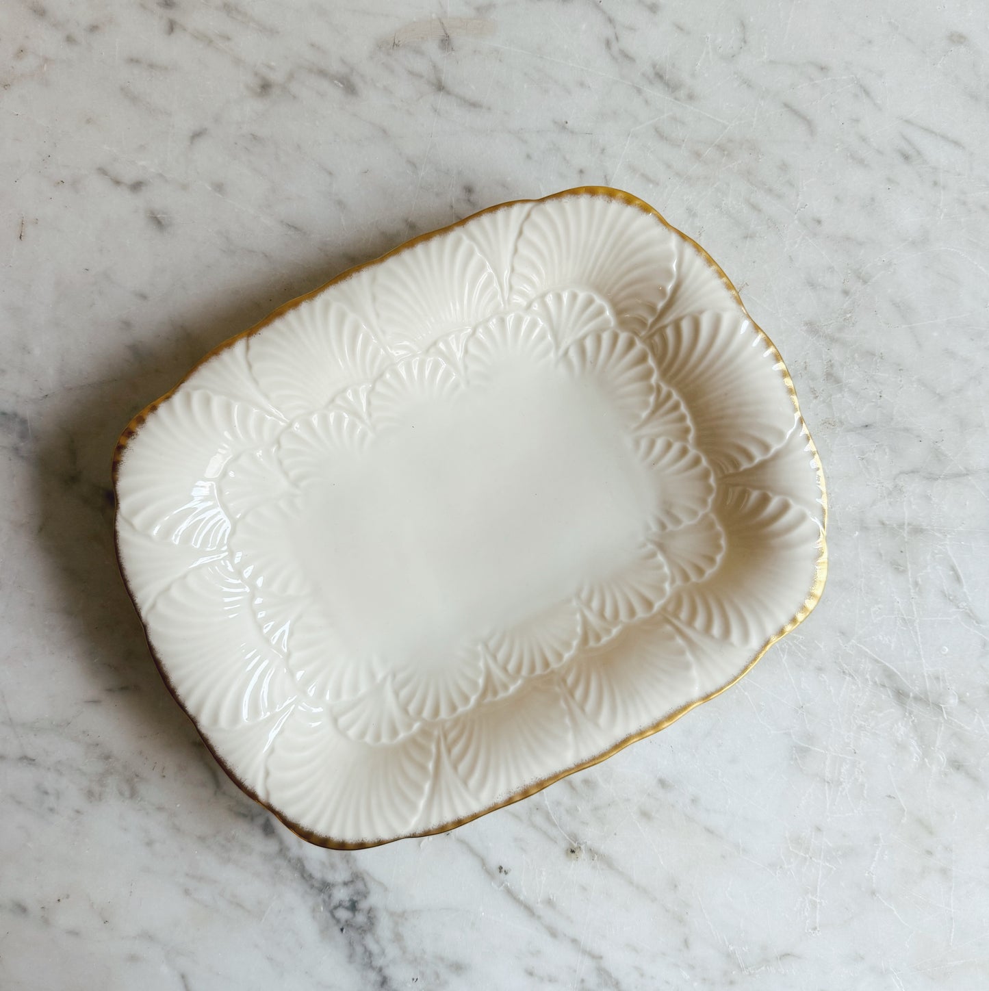 Lenox Trellis Gold Trimmed Plate and Jewelry Catch