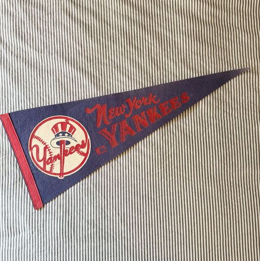 Vintage MLB Yankees Felt Pennant
