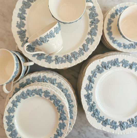 Gorgeous 46 piece set of Wedgwood Dishes and Teacups (sold as a whole set) (LOCAL PURCHASE ONLY)