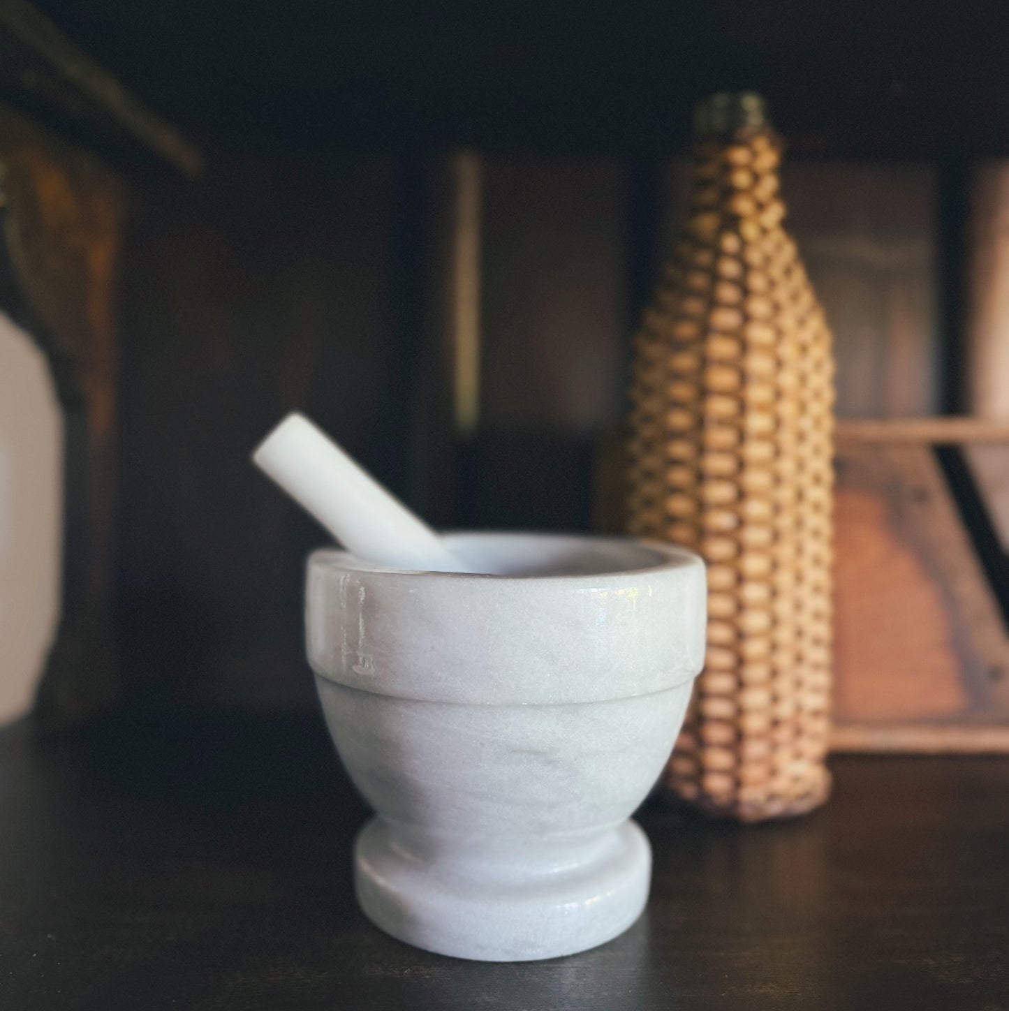 Marble Mortar and Pestle