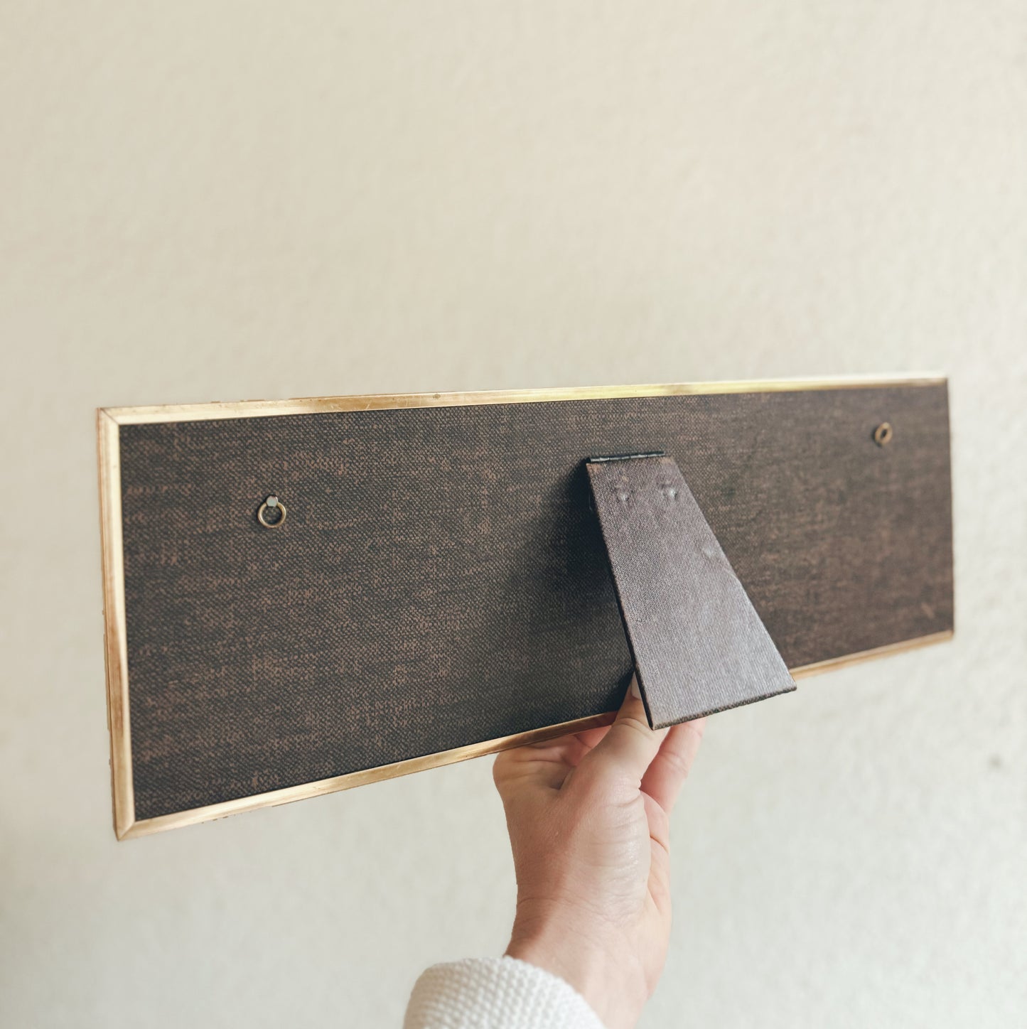 Long Vintage Brass Frame