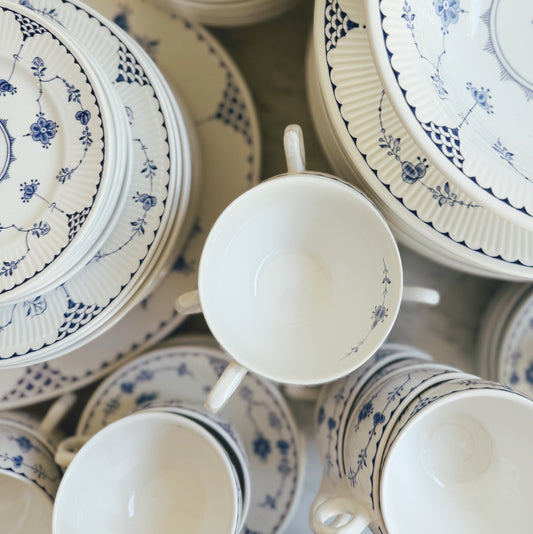 Vintage English 83 piece Dish Set (*FOR LOCAL PURCHASE ONLY*, priced as a set)