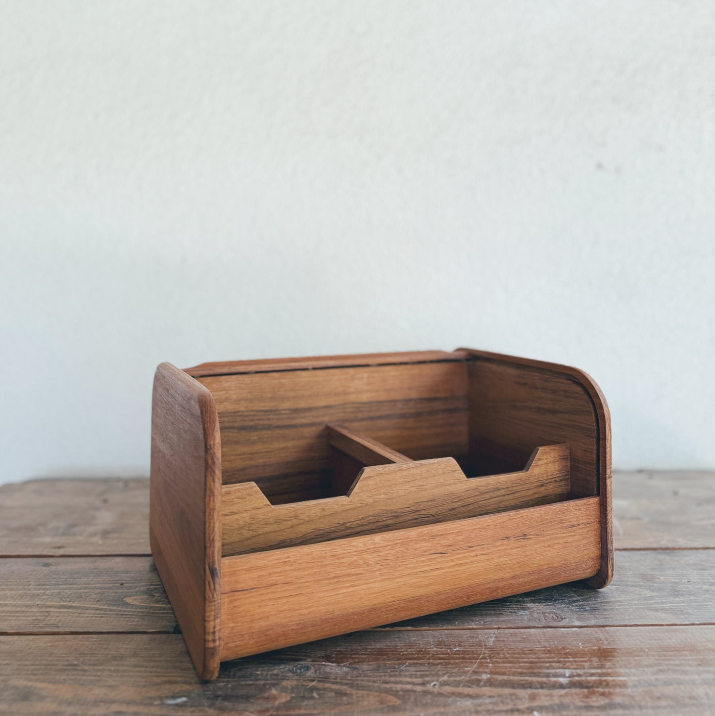Vintage Teak Office Organizer