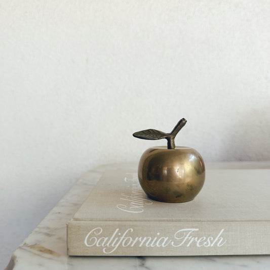 Vintage Brass Apple Bell