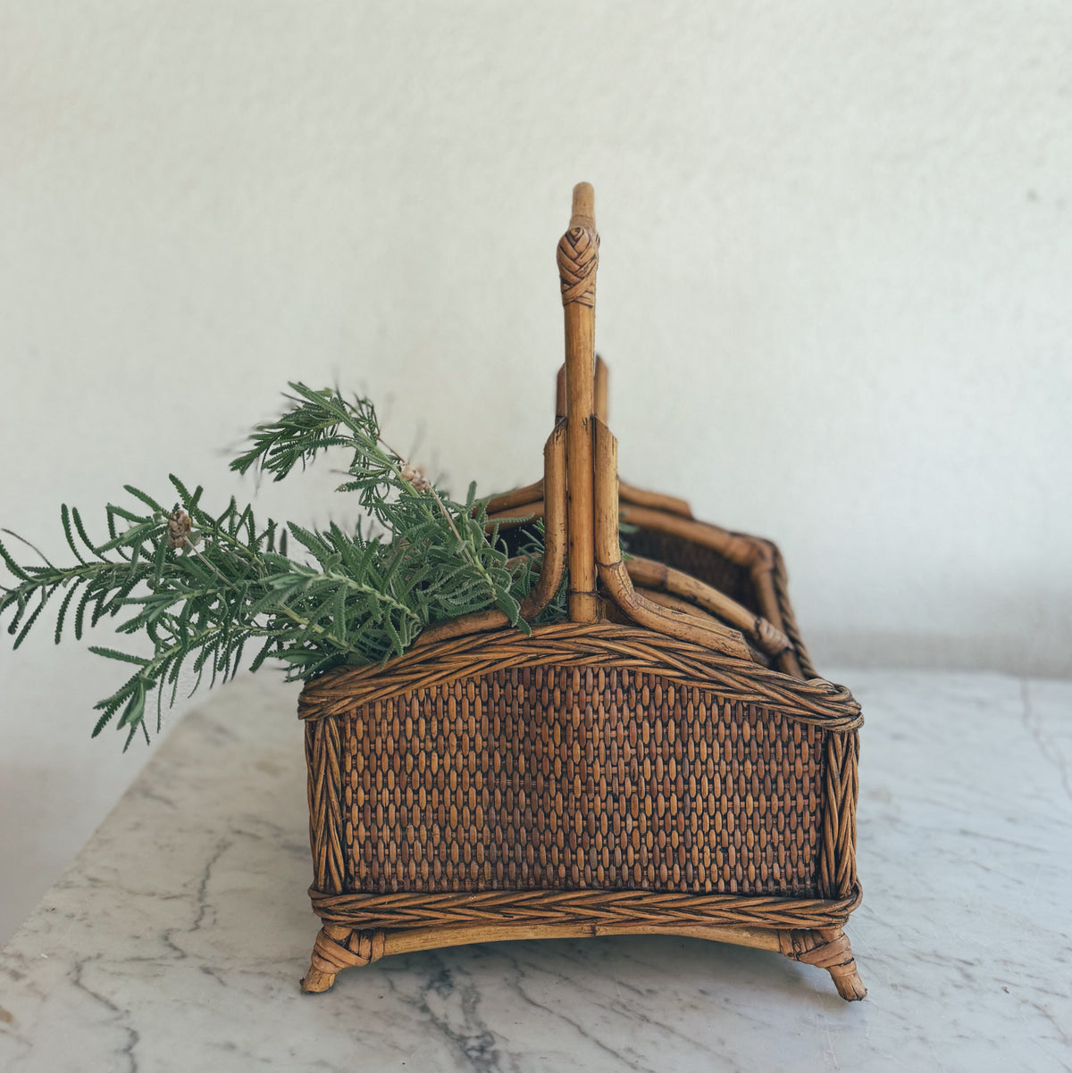 Bamboo and Wicker Caddy (Local purchase)