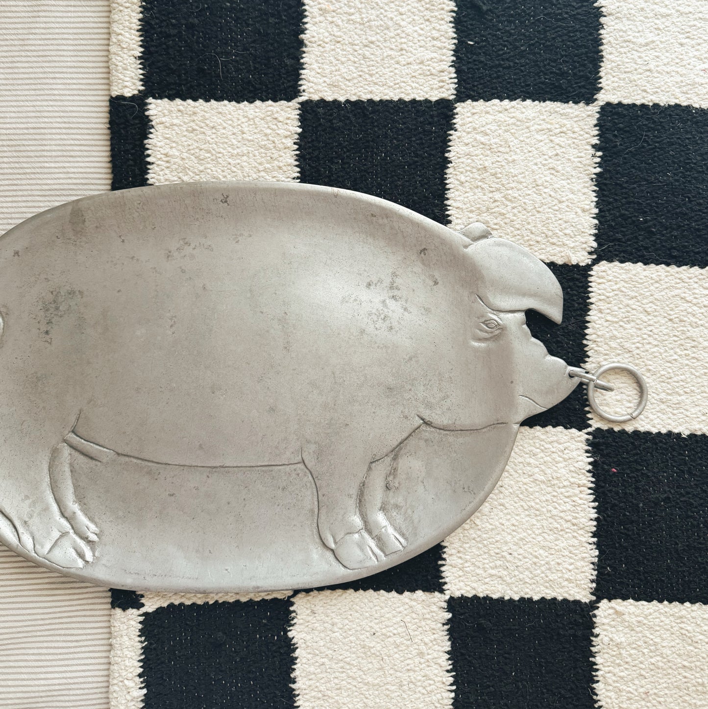Pewter Pig Platter