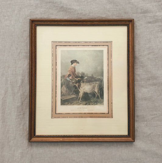 Beautifully Framed Vintage Art (19.5” x 16.5”)