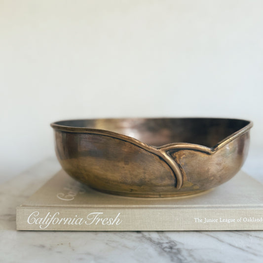 Brass Scalloped Bowl
