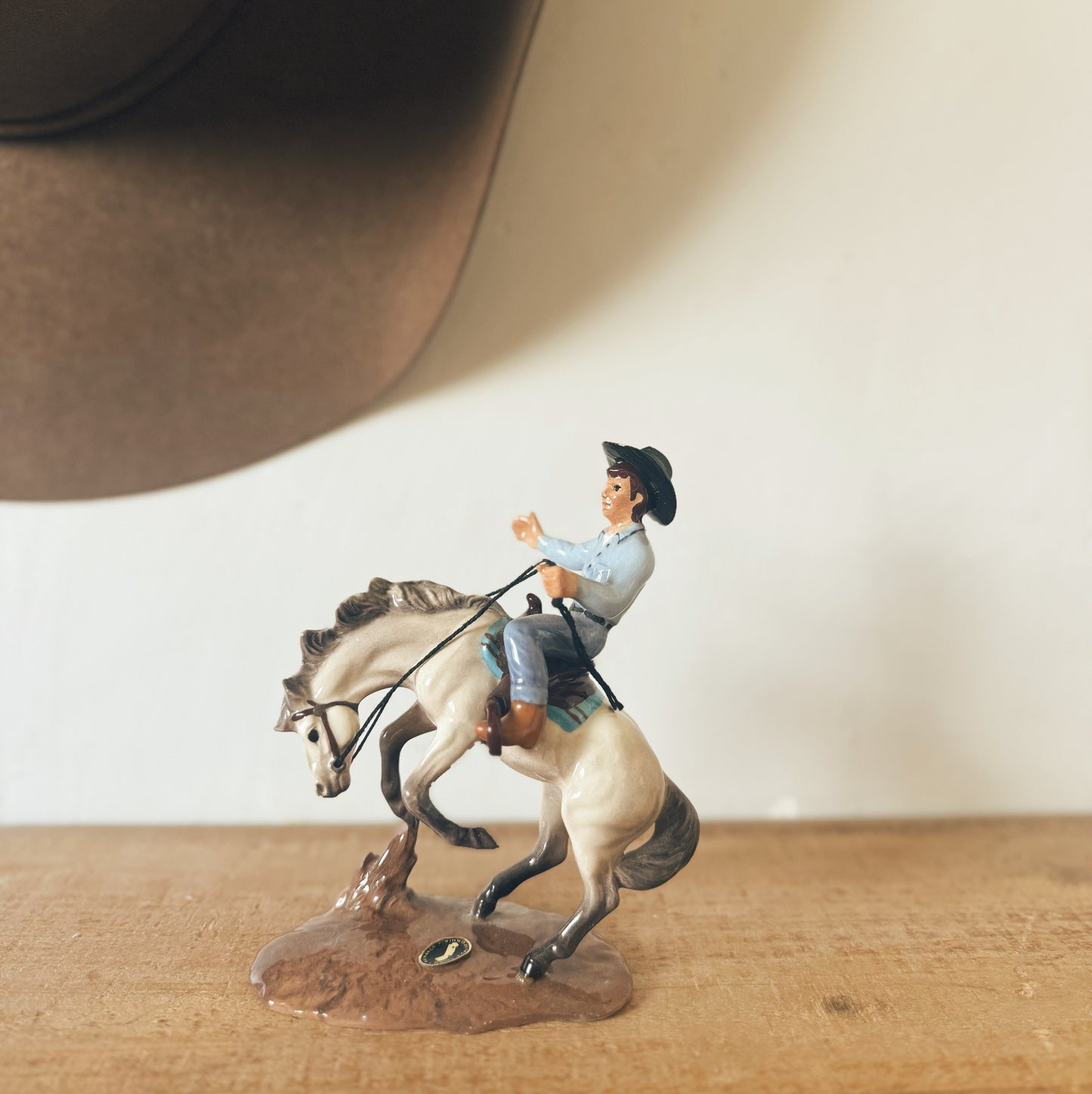 Hagen Renaker Bucking Bronco and Cowboy