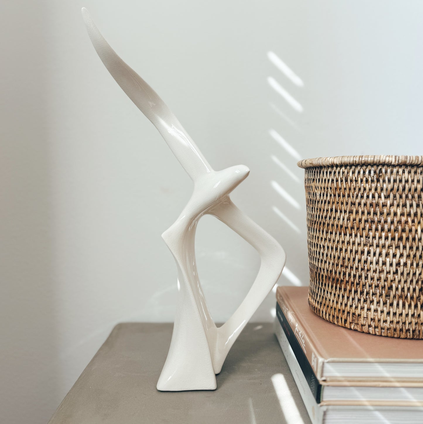 Modern Bird Ceramic Sculpture