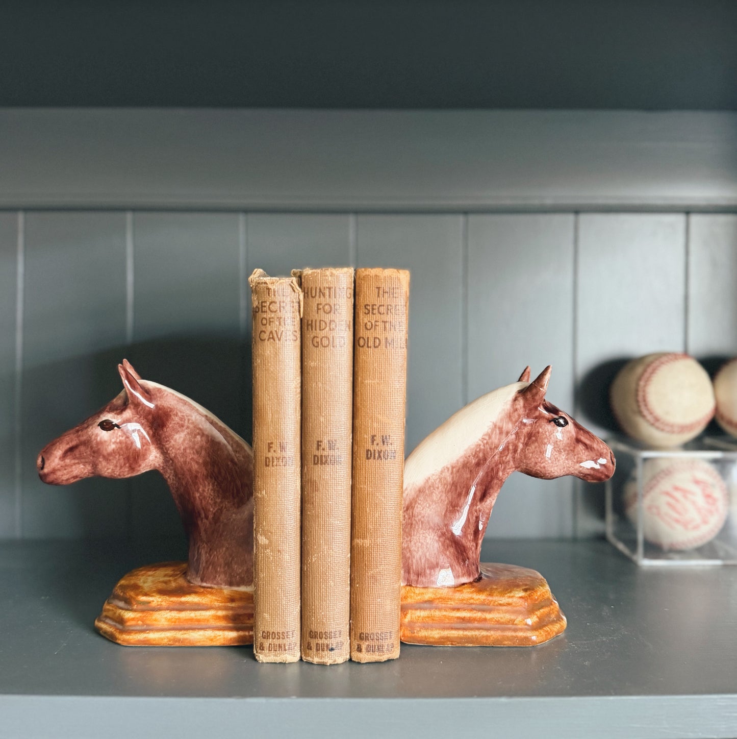 Vintage Horse Bookends