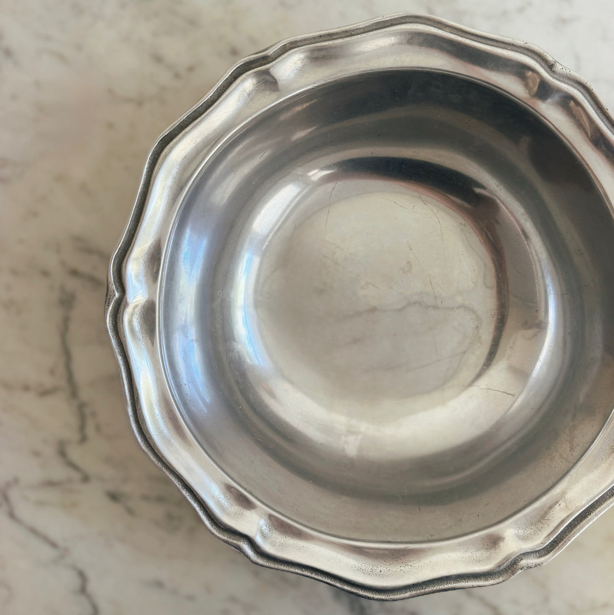 Vintage Wilton Pewter Serving Bowl