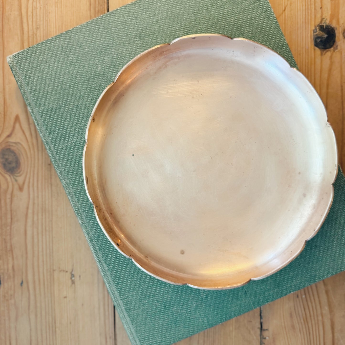 Scalloped Copper Tray