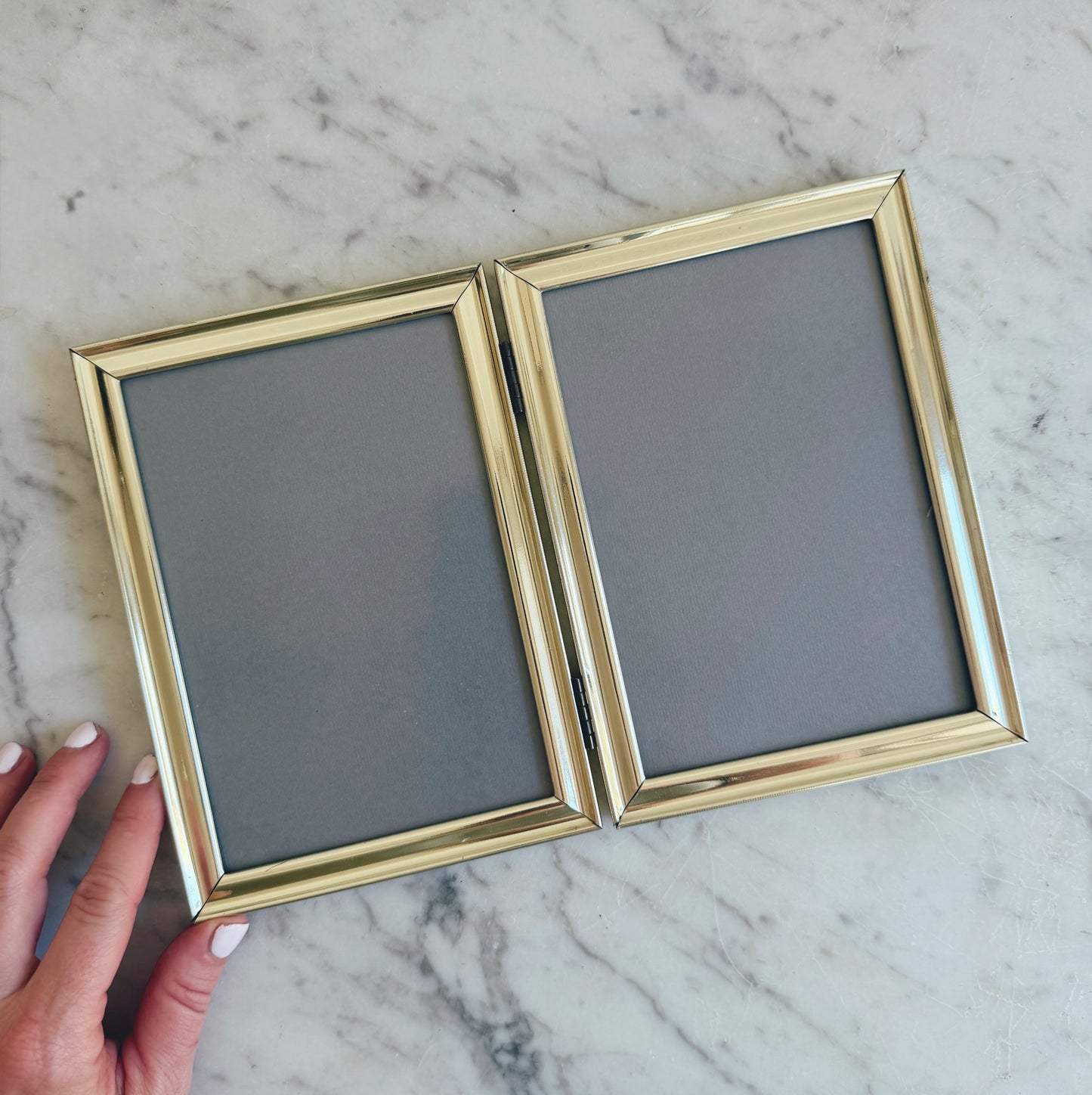 Bi-Fold Silver-Brass Toned