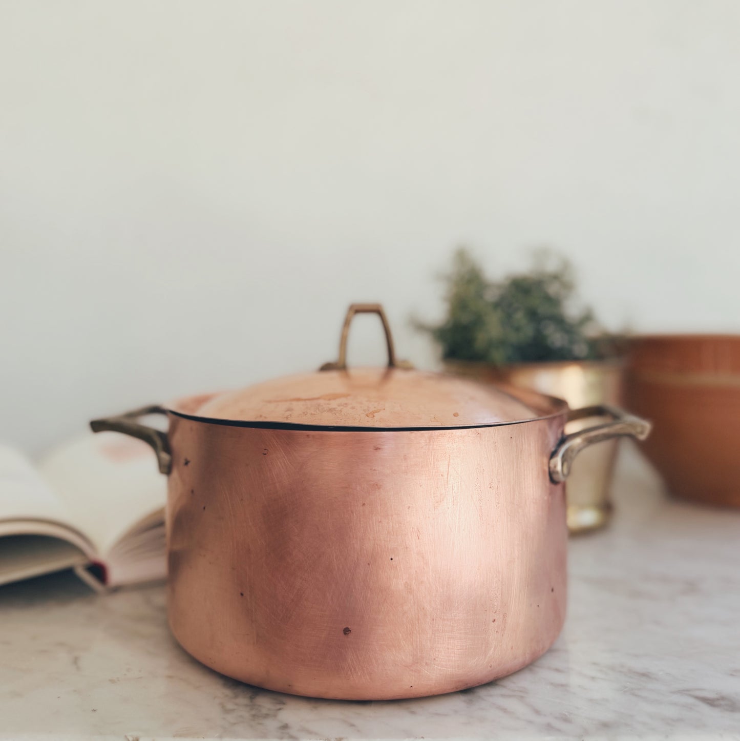 Vintage Paul Revere Copper Lidded Pot