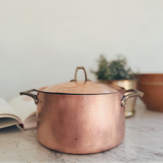 Vintage Paul Revere Copper Lidded Pot
