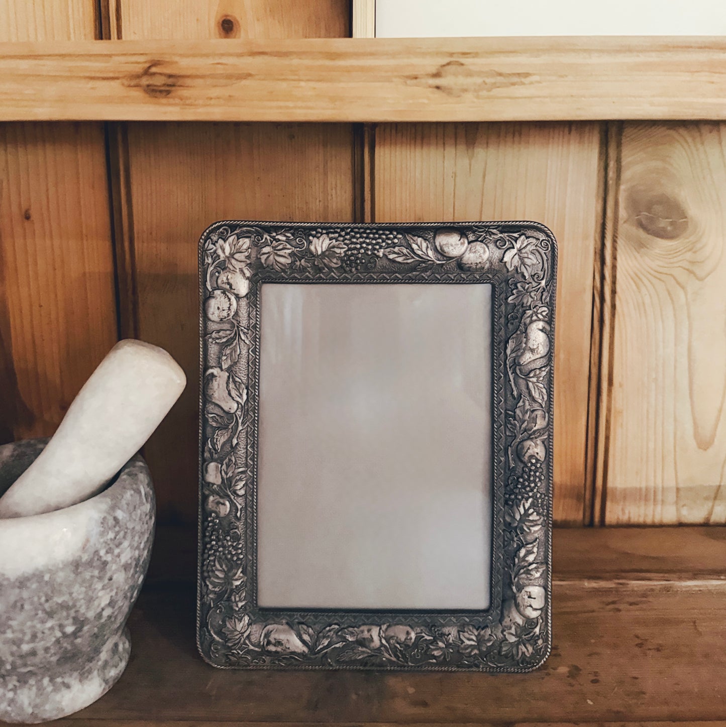 Heavy Vintage Pewter Frame