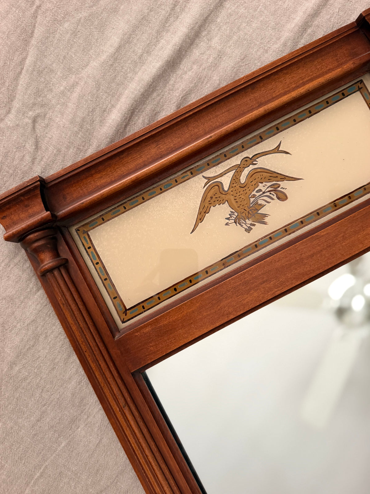 Colonial Style Wood Mirror (Local Purchase)