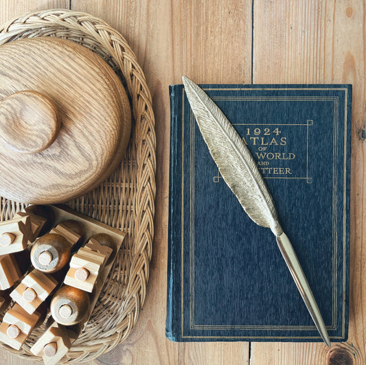 Brass Feather Letter Opener