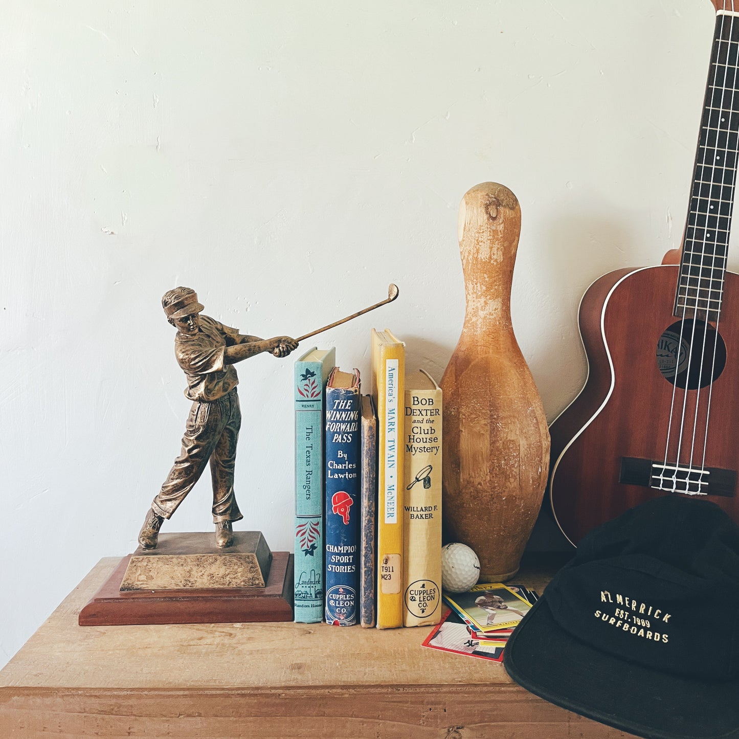 Antique Chippy Bowling Pin