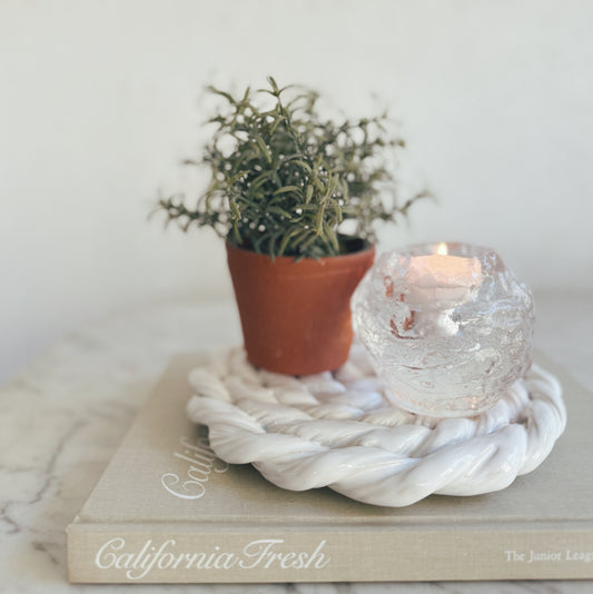 Vintage Ceramic Rope Trivet