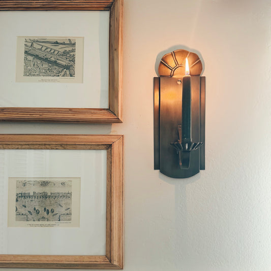 A Pair of Tin Candle Sconces (2 included)