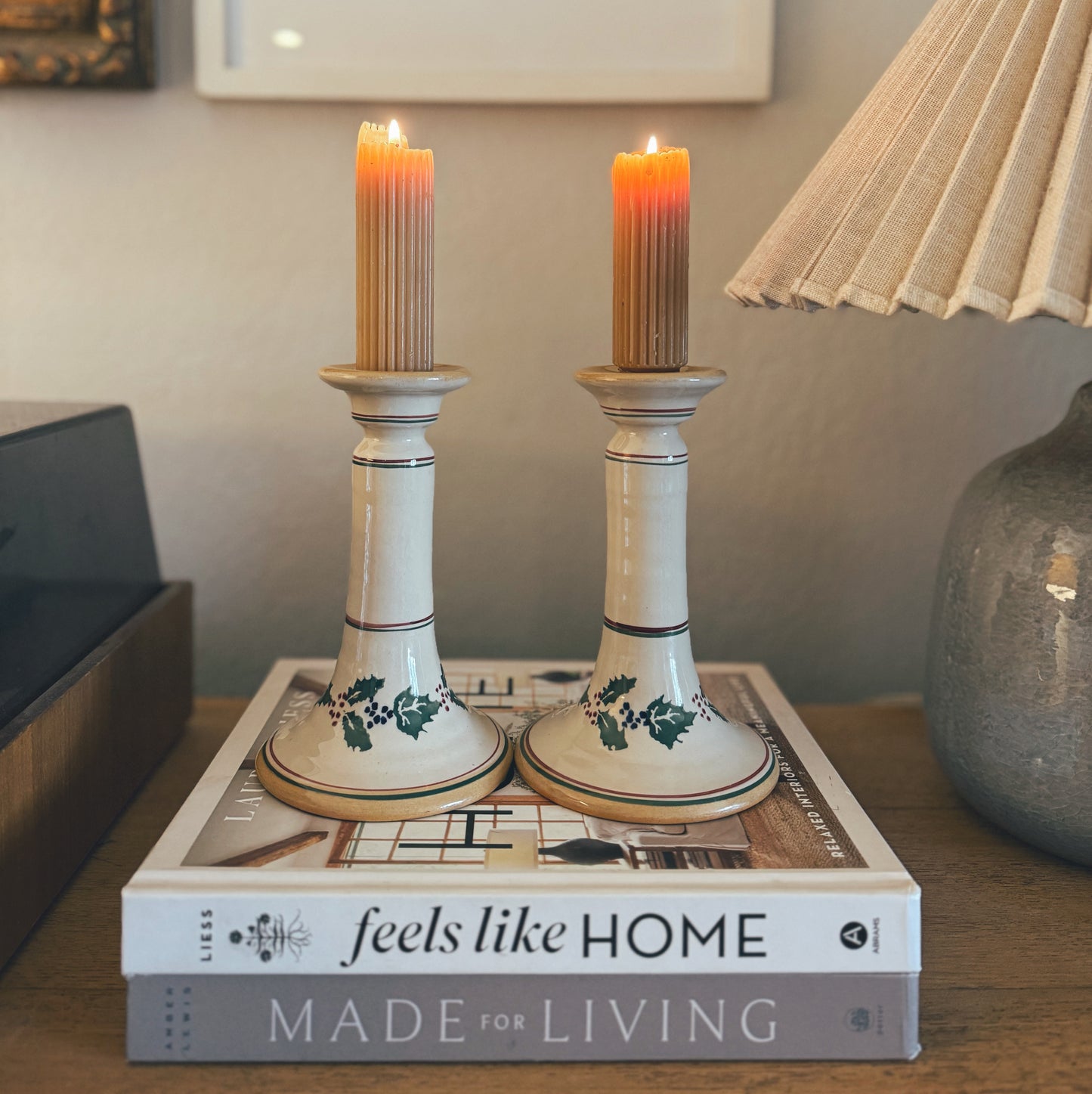 Pair of Irish Made Candle Holders