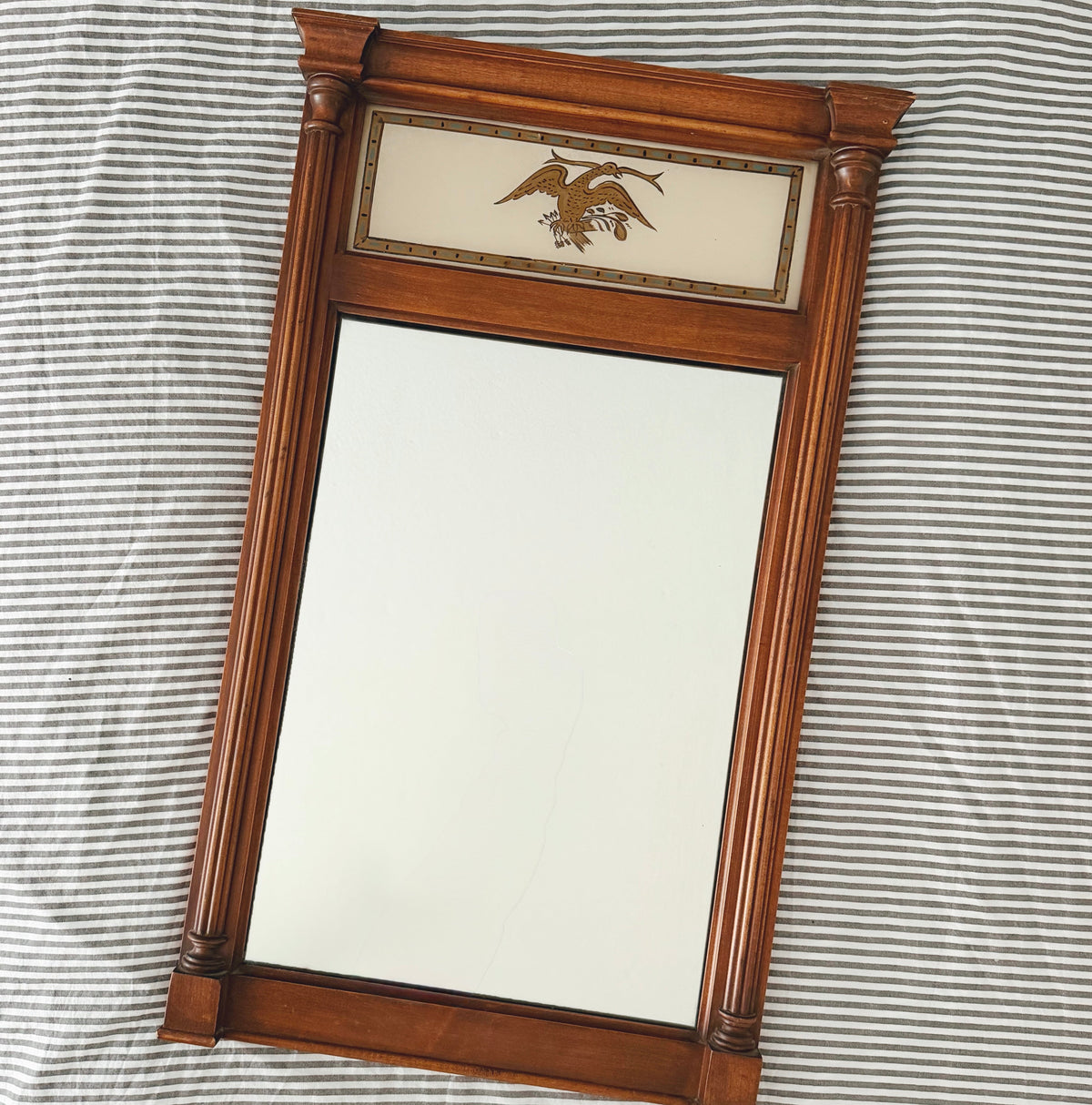 Colonial Style Wood Mirror (Local Purchase)