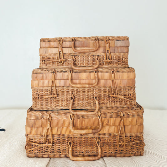 CUTE Set of Three Picnic Baskets | LOCAL PURCHASE