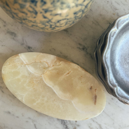 Small Alabaster Catch Plate