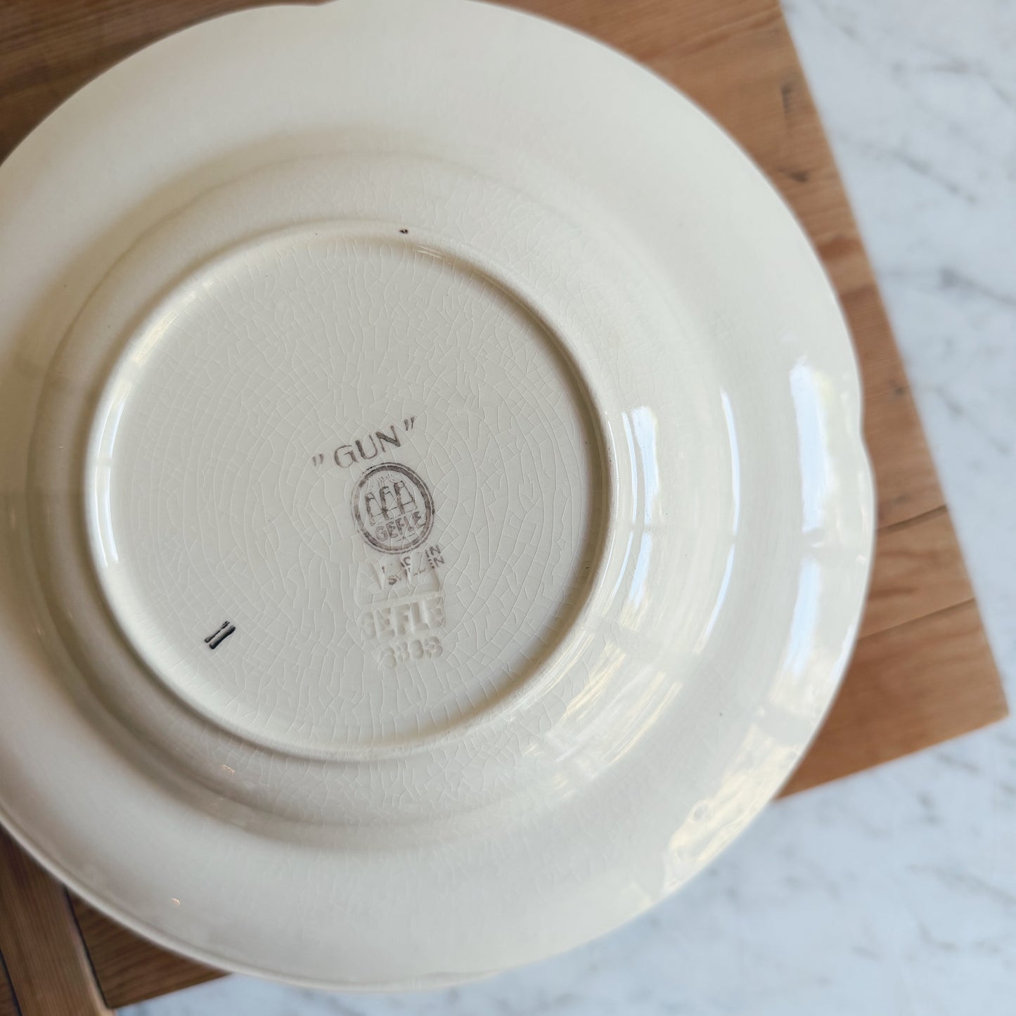 Set of 8 Swedish Ceramic Deep Dish Plates (salad plate size, priced as a set)