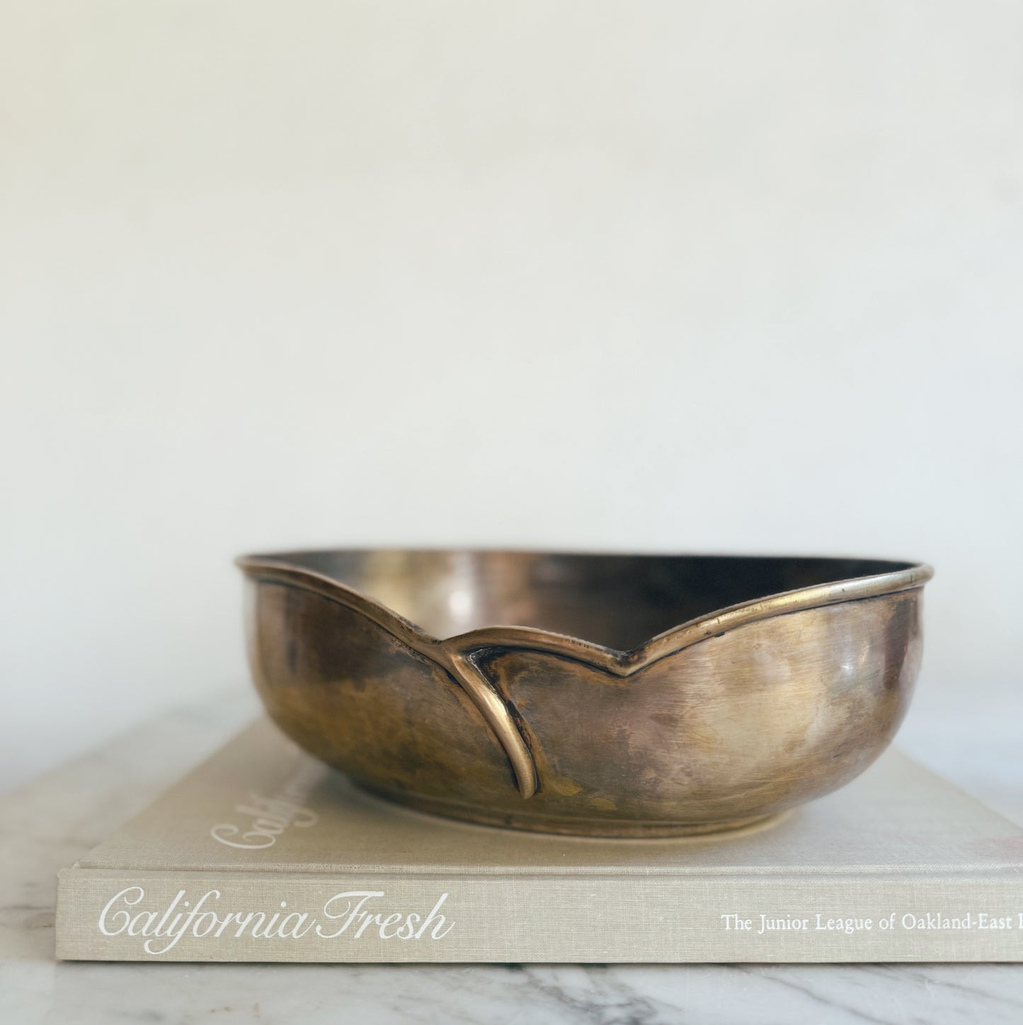 Brass Scalloped Bowl