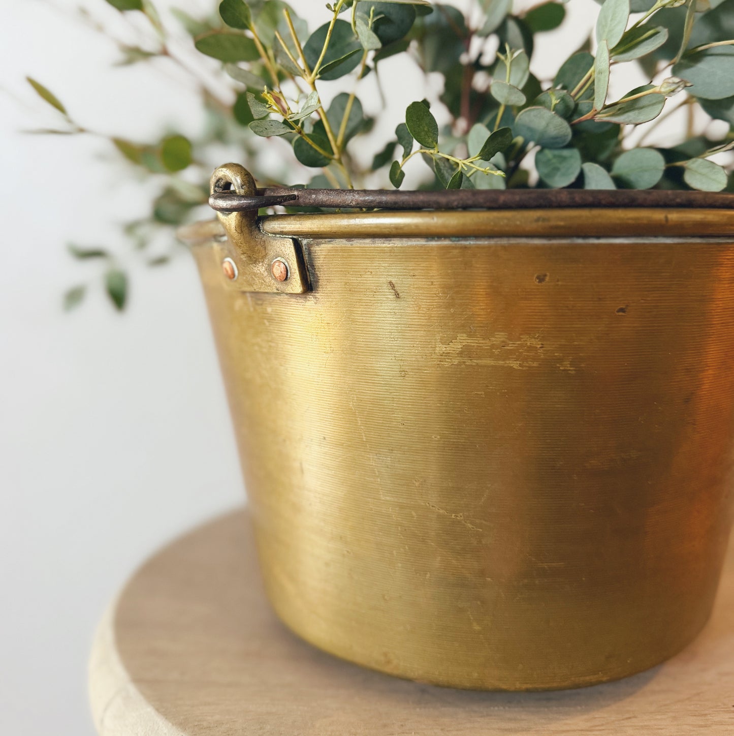 Gorgeous Spun-Brass Bucket From the 1850s