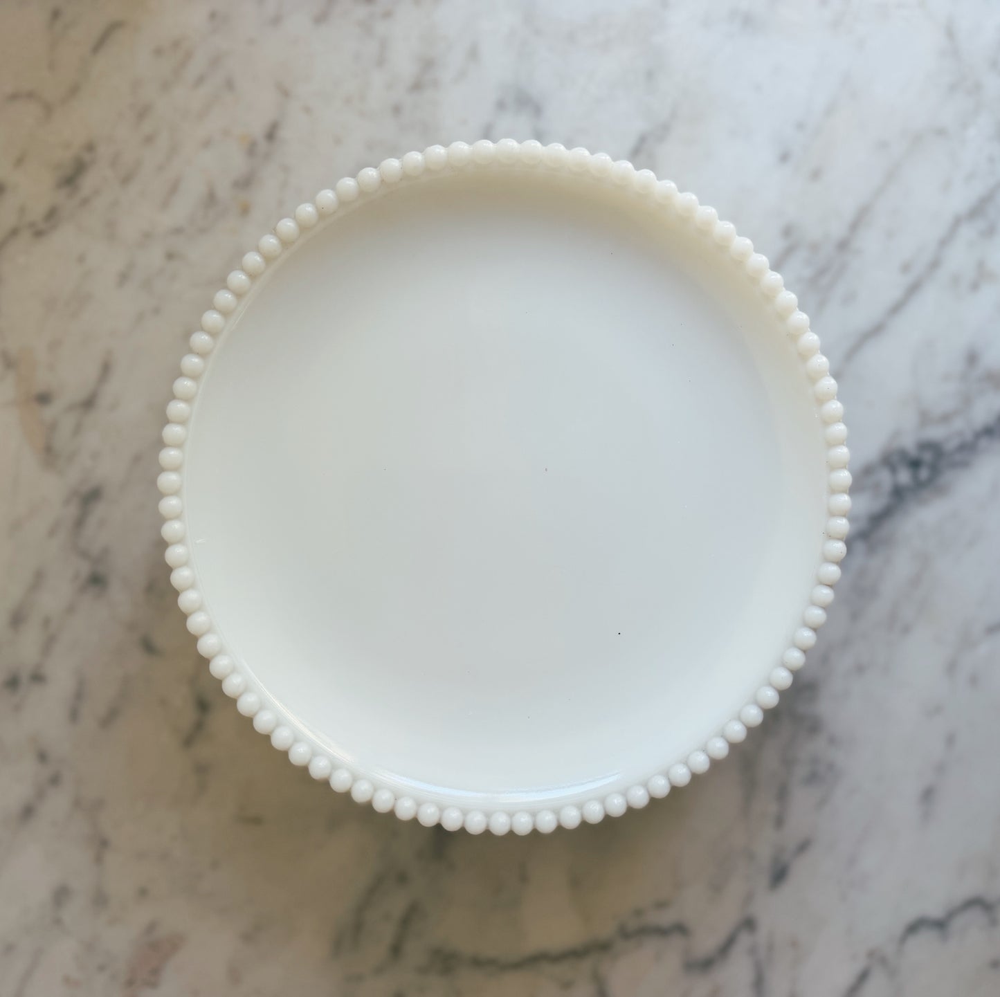 5 Westmoreland Beaded Edge Milk Glass