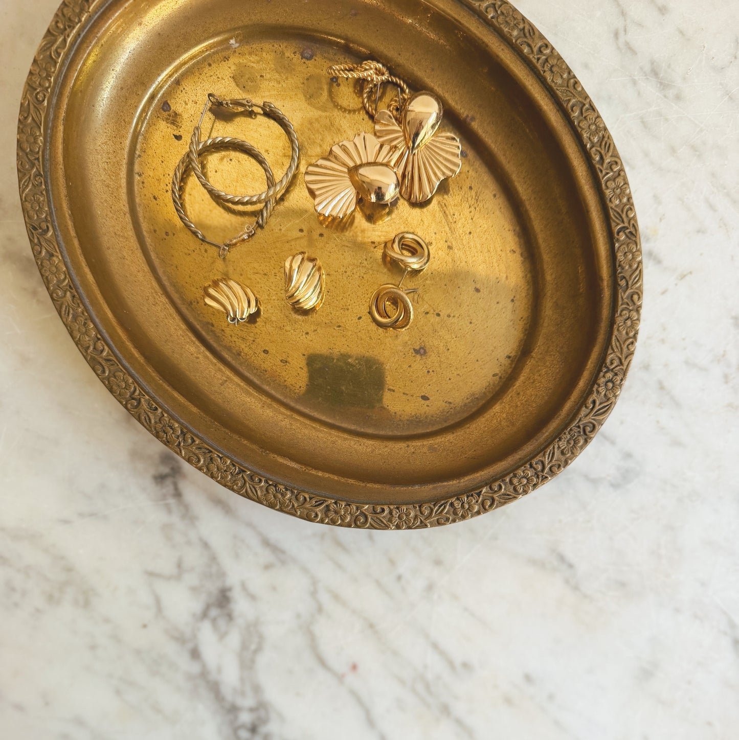 Small Vintage Brass Tray