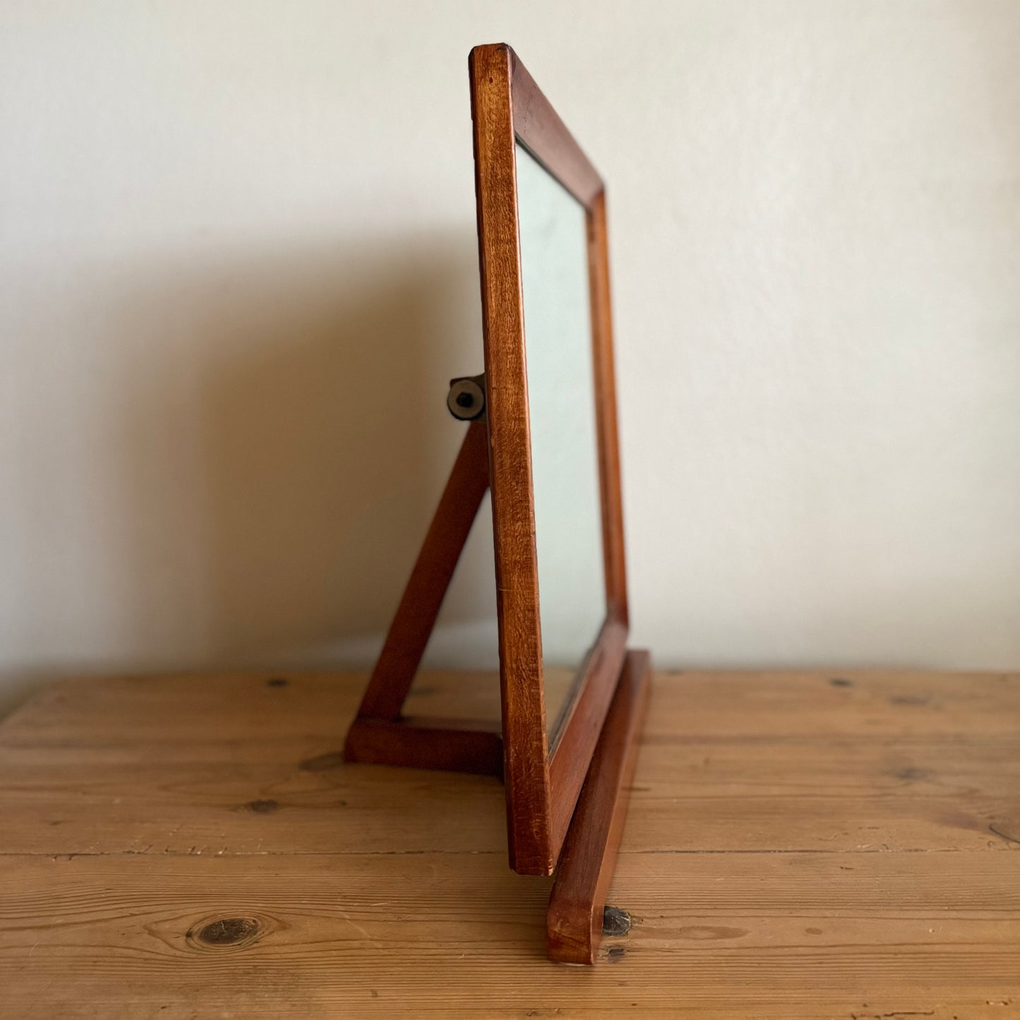 Mid Century Modern Wooden Tilt Vanity Mirror (Local Purchase Only)