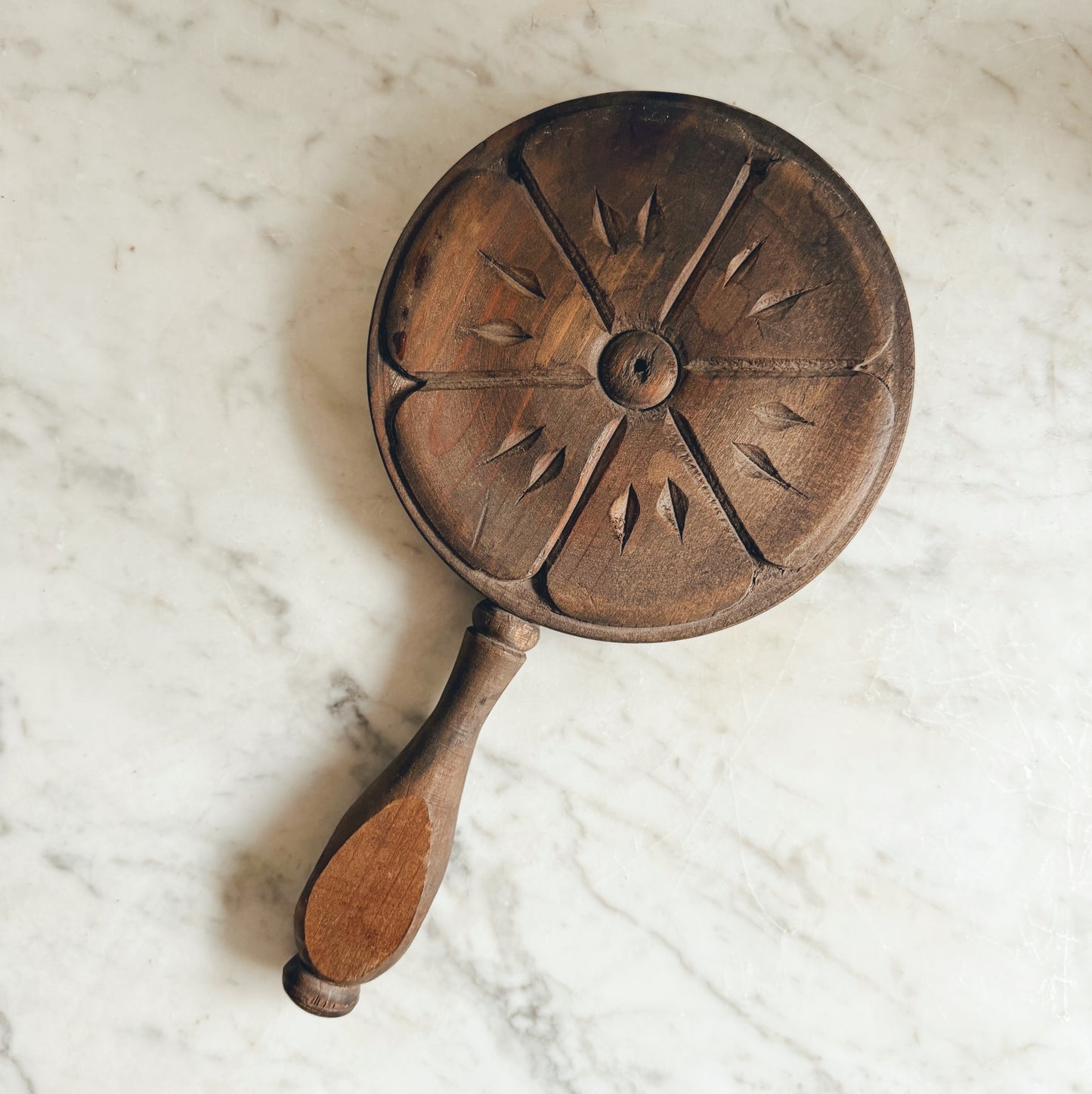 Handheld Wooden Mirror