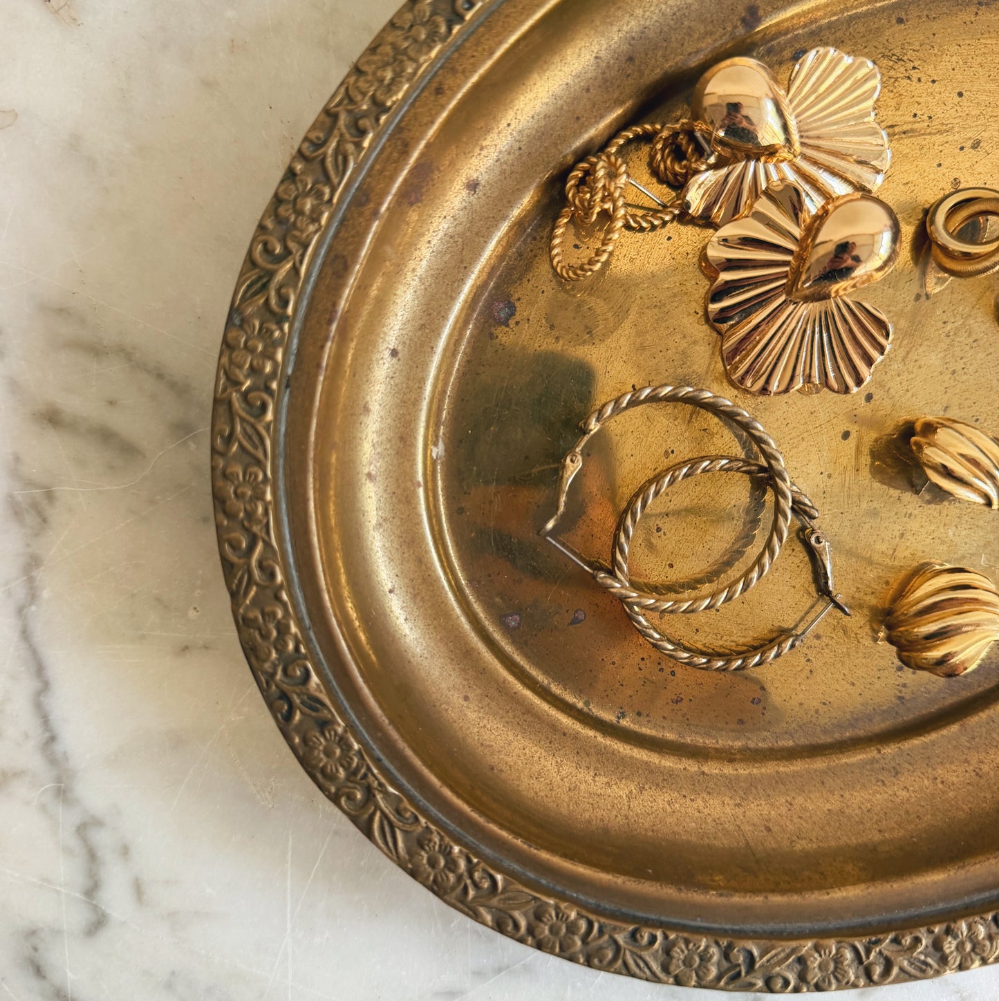 Small Vintage Brass Tray