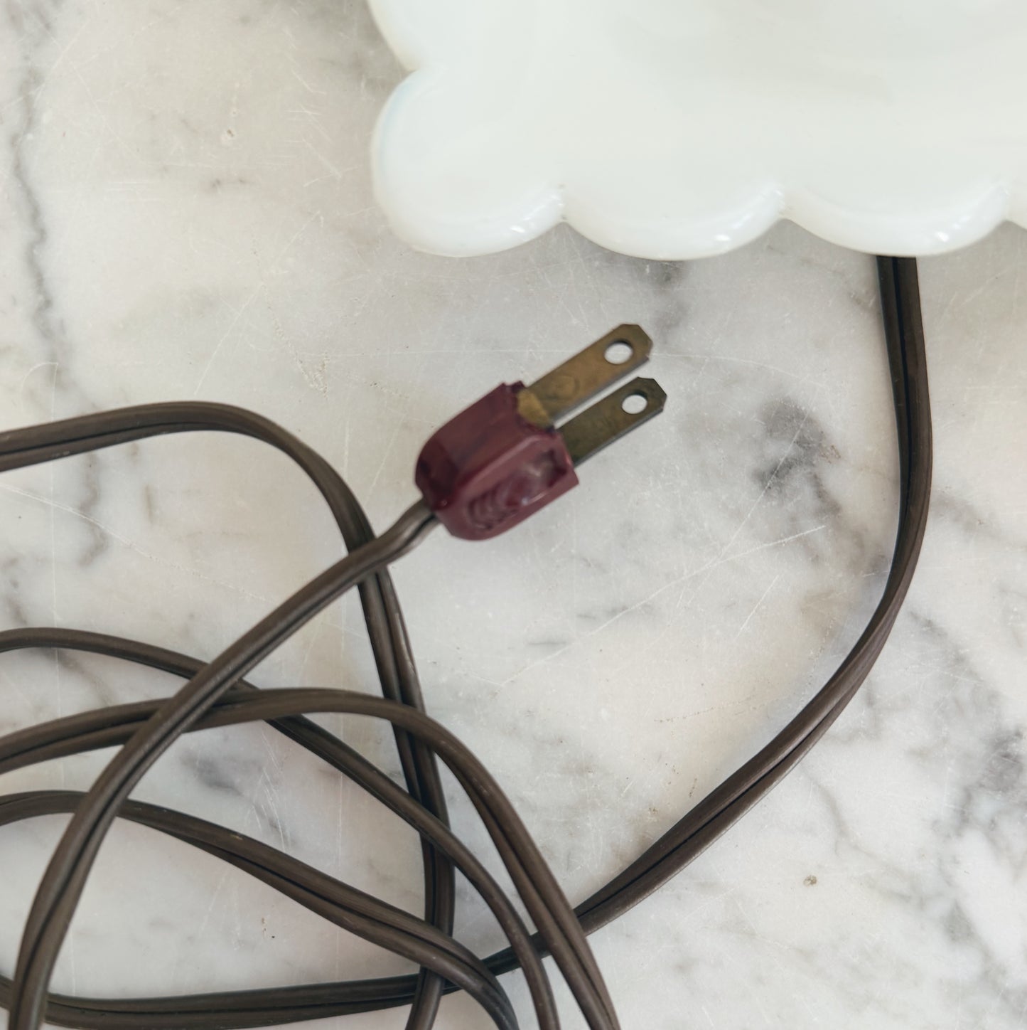 Milk Glass Lamp Base