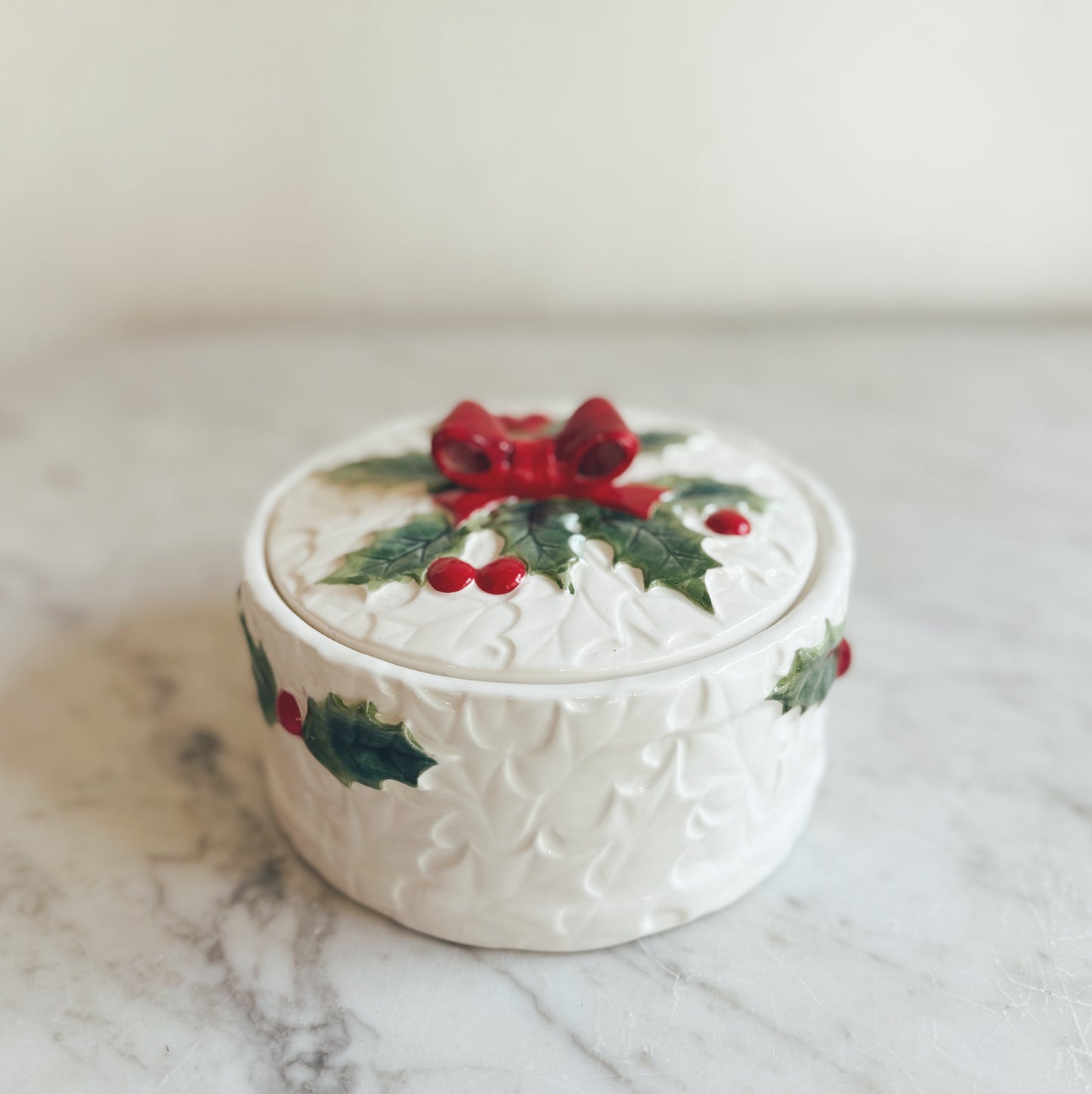 Vintage Lefton Lidded Candy Dish