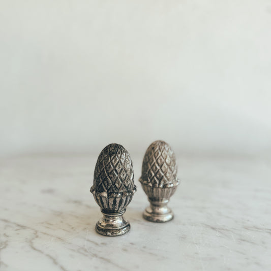 Pair of Silver Salt and Pepper Shakers