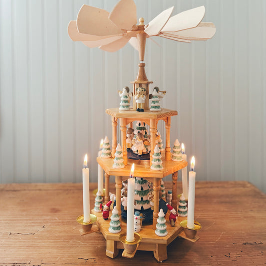 Vintage Wooden Christmas Pyramid