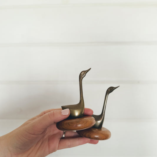 Small Brass Swan (each sold seperately)