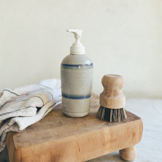 Vintage Stoneware Soap Dispenser