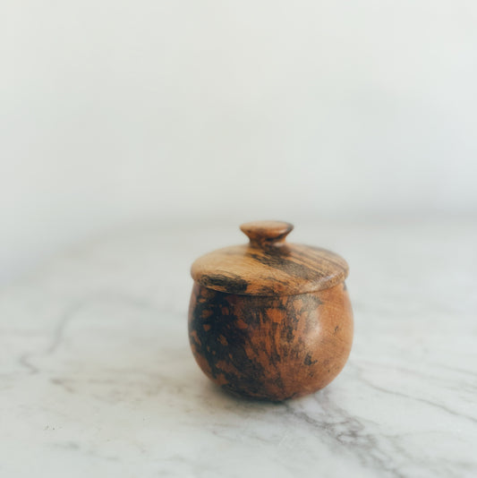 Handcarved Lidded Cellar